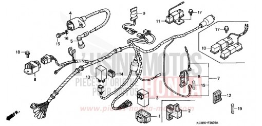 WIRE HARNESS (1) CG125W de 1998